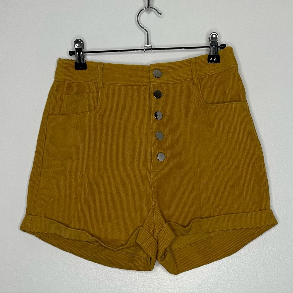 Super‎ Down shorts. Size small. Color: mustard. - Picture 6 of 10
